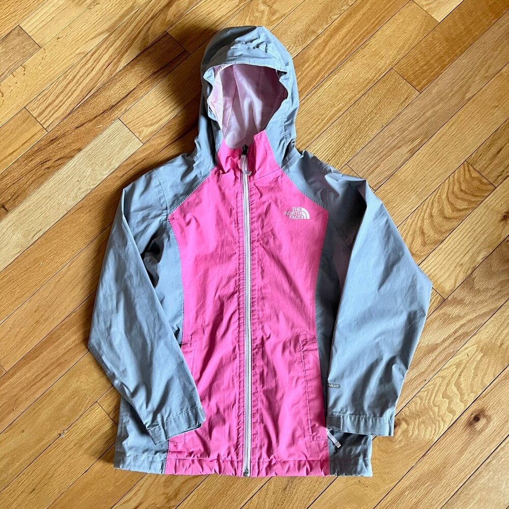 The North Face Never Stop Exploring Girls Jacket Pink and Grey 10/12 Medium